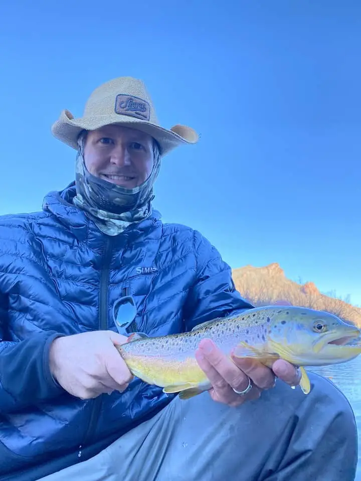 fly fishing with blue winged olives