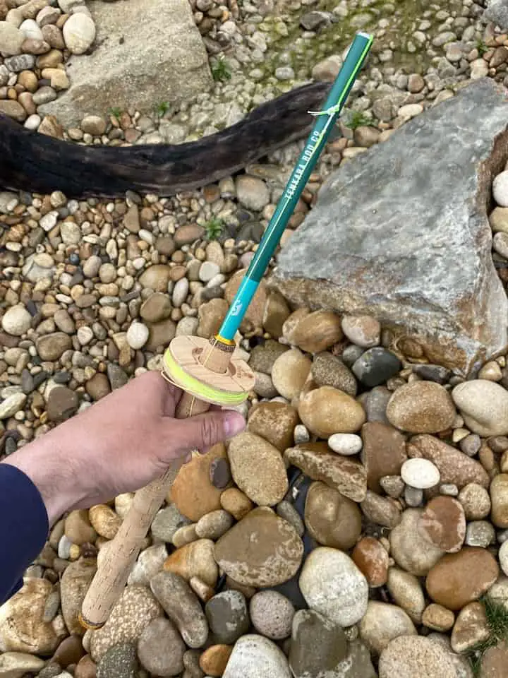 tenkara rod for fly fishing small creeks while hiking to remote areas