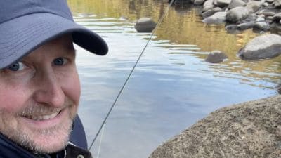 Fly angling on the middle fork of the american river