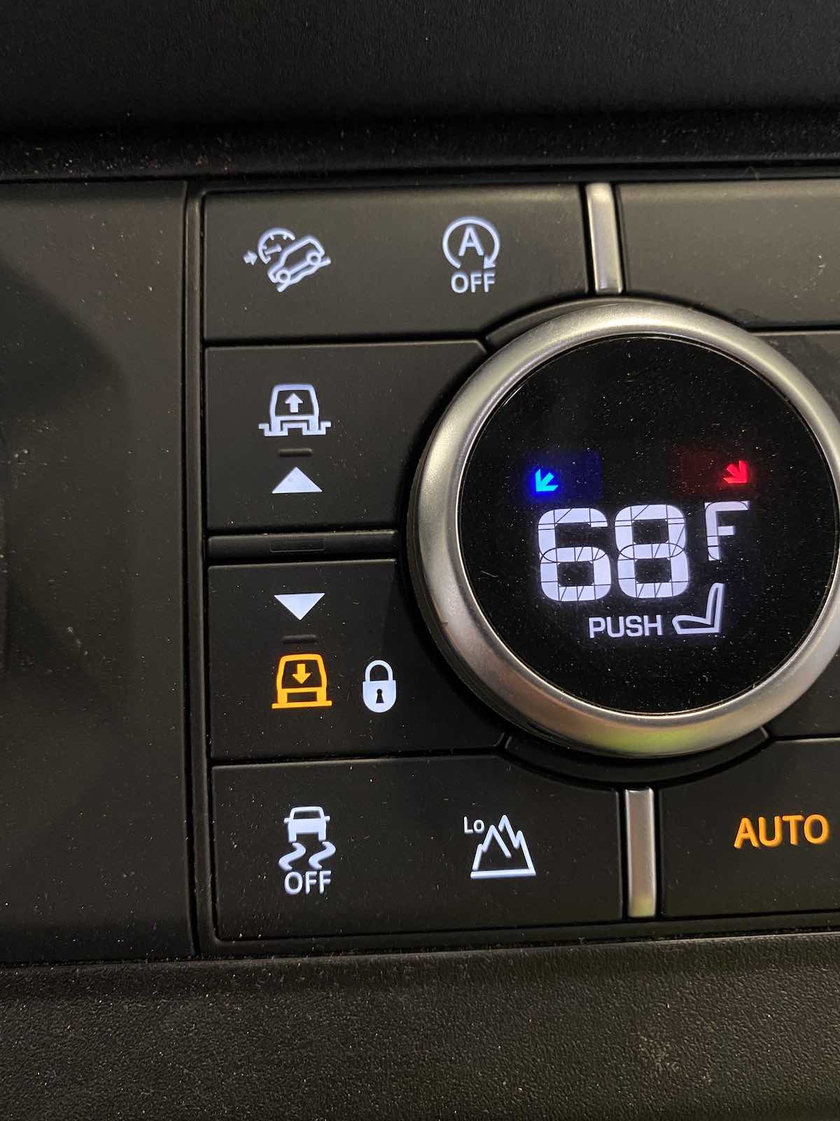 vehicle height adjustment for off-road driving