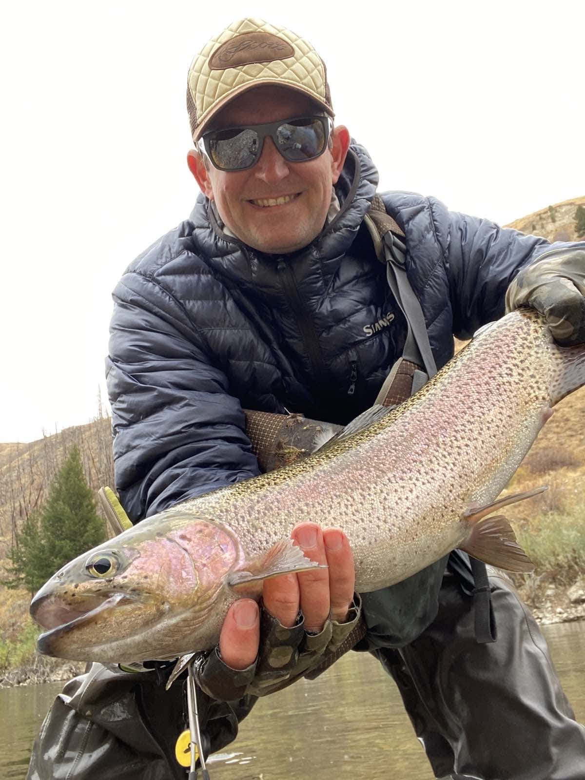 Catching rainbow (Oncorhynchus mykiss) trout on dry flies