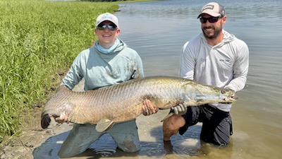 Article about fly fishing for arapaima gigas in Brazil